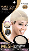 #5031 Stretch Mesh Dome Style Wig Cap / Beige (Natural) (12PC)