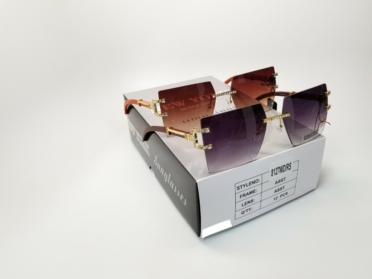 Wholesale Fashion Sunglasses #8127WD/RS (12PC)