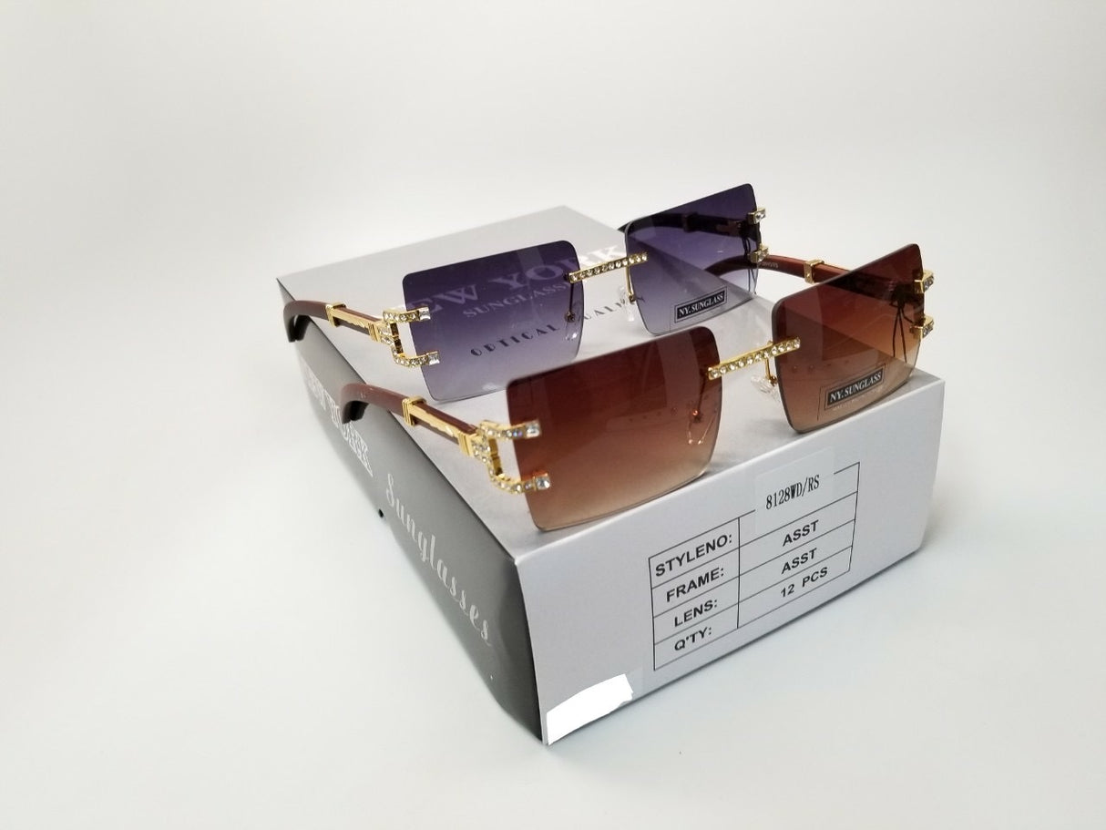 Wholesale Fashion Sunglasses #8128WD/RS (12PC)