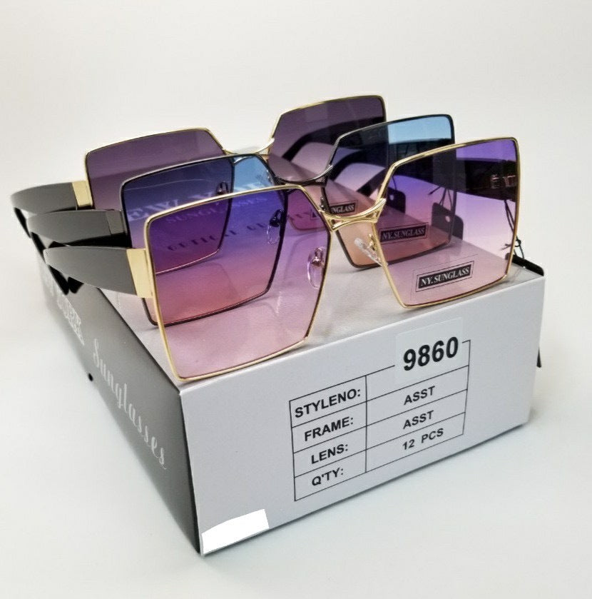 Wholesale Fashion Sunglasses #9860 (12PC)
