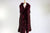 Burgundy Vest Poncho with Fur #VST2145 (PC)
